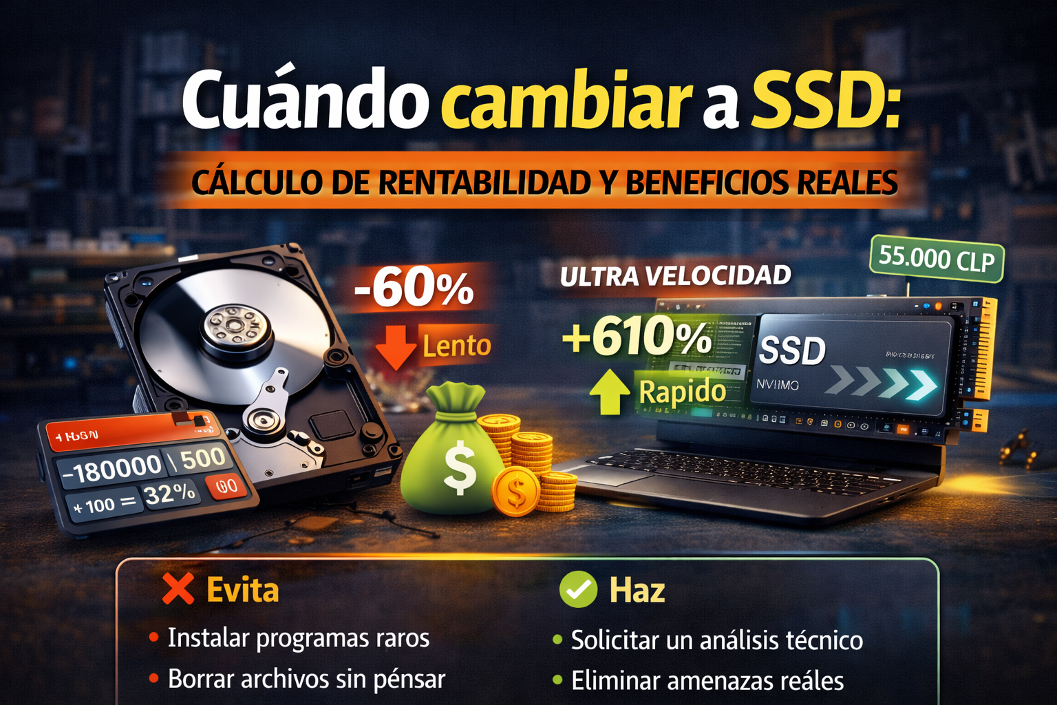 Cuándo Cambiar a SSD: Cálculo de Rentabilidad y Beneficios Reales